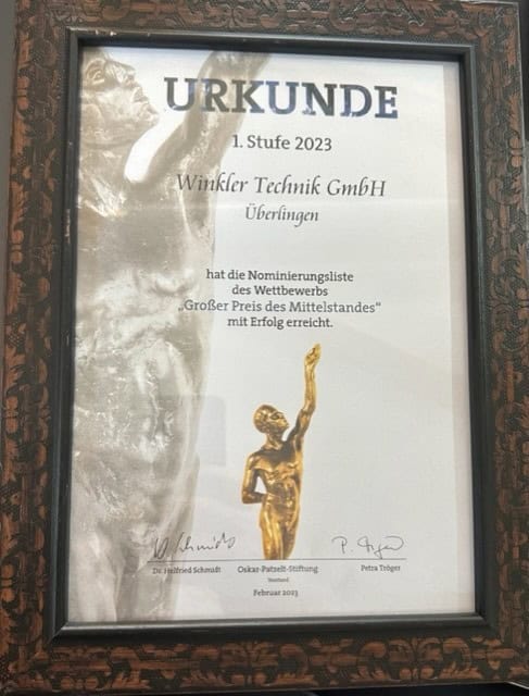 winkler technik award